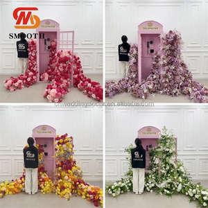 Chemin de table floral 3D moderne en acrylique blanc, lisse, durable, luxueux, taille personnalisable, utilisation intérieure/extérieure - Product Image 5