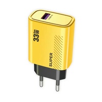 Chargeur rapide pour téléphone portable 33W avec prise US EU, QC3.0, USB, câble Type C, adaptateur secteur USB 33W à charge rapide