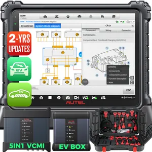Global autel maxisys ultra ev maxi system ms 909 919 with evdiag kit electric high voltage key tool program diagnostic scanner
