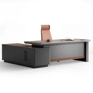 Wooden Luxury Office Table Design Executive Office Desk Set Manager Office Furniture Commercial Furniture Work Desk Escritorio