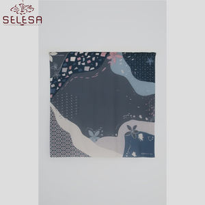 Pañuelo <span class=keywords><strong>Tubular</strong></span> de Seda Satinada con Estampado de Bandera, Calavera y Estrellas, Chal Maxi Hijab para <span class=keywords><strong>Mujer</strong></span>, Venta al por Mayor - Product Image 5