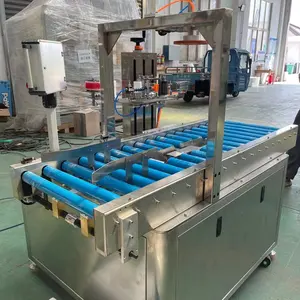 Máquina automática de selagem e enrolamento de caixa de isopor e espuma de corrente fria tipo produção automática