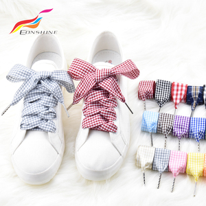 Chất Lượng cao 120cm dài 2.5 cm Rộng Mềm Scotland Phong Cách Polyester Kẻ Sọc Ribbon Dây Giày - Product Image 1