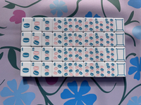 Juego de Mahjong Americano Azul Lago 2026, ¡Oferta Caliente! Diversión de Verano para 4 Jugadores, Fichas de Acrílico con Tapete Plegable, Set de Mahjong para el Tiempo Libre