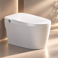 WC intelligent de luxe avec bidet intégré, fonctionnement automatique, lavage féminin, séchage à air chaud, télécommande