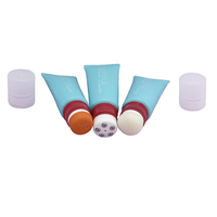Tube cosmétique multifonctionnel en gros avec applicateur à 5 billes et embout éponge en silicone pour crème contour des yeux