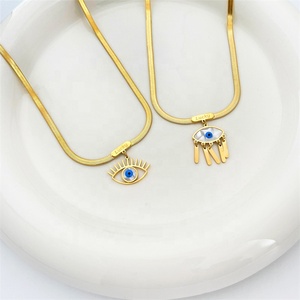 Collana con ciondolo con nappa occhio turco malvagio unico gioiello Vintage in acciaio inossidabile opify <span class=keywords><strong>agente</strong></span> Dropshiping - Product Image 3
