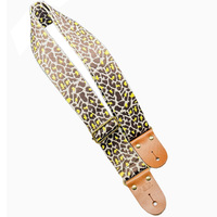Sangle populaire pour guitare 2023 PP sangle de guitare Jacquard plaid léopard nouvelle sangle de guitare acoustique