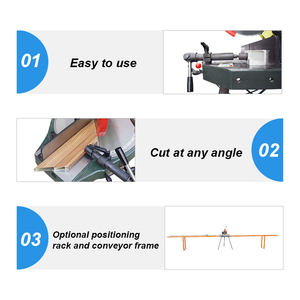 Machine de découpe rotative manuelle JD-P305 -45 °   à +45 °   Coupeur d'angle réglable pour le traitement des profilés en aluminium des portes et des fenêtres - Product Image 6