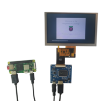 Layar LCD pelindung sinar matahari dapat dibaca, perangkat genggam industri dan DSI ke Raspberry Pi 5 inci 800*480