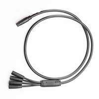 Cable Conector Integrado Impermeable Yonghua 1 a 4 para Motocicleta y Bicicleta Eléctrica YH-1T4