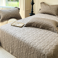 Parure de lit 3 pièces personnalisée en lyocell et soie, collection été, grand confort, imprimée, en coton doux, pour lits King et Queen