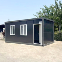 Vente en gros 20ft Conteneur Hommobile Maison Conteneur Panneau sandwich Matériau en acier pour appartements Hôtels Hôpitaux Cambodge
