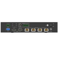 18Gbps 1x4 4K UHD HDMI HDBaset Splitter Kit de amplificador de distribución 4 receptores