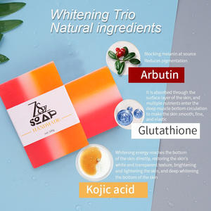 Sabonete De Banho Artesanal De Boa Qualidade Para Clareamento Da Pele Com Extrato De Cereja, Ácido Kójico E Glutationa, Antiacne E Clareador Facial - Product Image 3