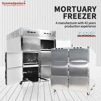 Réfrigérateur mortuaire conforme aux normes, en acier inoxydable 304, pour le stockage des cadavres sur le site de morgue