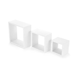 Nổi Wall Mount Quảng Trường Cube Kệ Set Của <span class=keywords><strong>3</strong></span> Màu Đen <span class=keywords><strong>3</strong></span> Đếm - Product Image 4