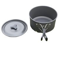 Portable en plein air randonnée sac à dos pliant équipement de Camping ustensiles de cuisine casseroles casseroles bouilloire ensemble voyage ustensiles de cuisine Mess Kit