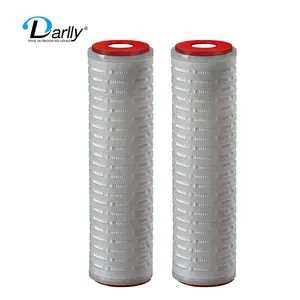 High Quality PVDF 0.22 Micron Filters Pleated Depth Filter Cartridges PVDF Filters Membrane Chemical Filtration