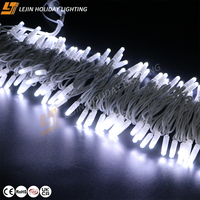 Guirlande lumineuse LED blanche en caoutchouc pur, étanche IP65, pour Noël, mariages, fêtes et extérieur, avec garantie de 2 ans