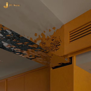 EX1440 Luxury Stainless Steel Beam Cladding Decorative Cover Panel Interior <b>Ceiling</b> Decoration Custom Made Metal Finish Hotel - Product Image 2