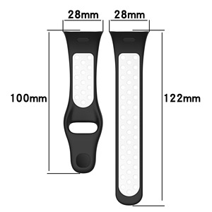 Coolyep, correa de reloj de silicona transpirable multicolor estilo agujero personalizado, correas de reloj inteligente deportivo para <span class=keywords><strong>Xiaomi</strong></span> <span class=keywords><strong>MI</strong></span> <span class=keywords><strong>Watch</strong></span> <span class=keywords><strong>Lite</strong></span> 3 Redmi 3 - Product Image 4