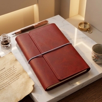 Couverture de carnet de voyage vintage personnalisée, faite à la main, en cuir véritable, à trois volets, format A5, rechargeable, pour femmes
