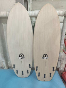 Prancha de Surf de Madeira Maciça de Qualidade Premium, Pranchas de Surf Personalizadas com Folheado de Madeira, Pranchas de Surf de Madeira Branca com EPS e Epóxi de Qualidade Superior - Product Image 6