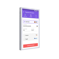 Kiosque interactif de terminal de paiement d'auto-commande d'écran tactile de Plein HD capacitif pour Supermacket