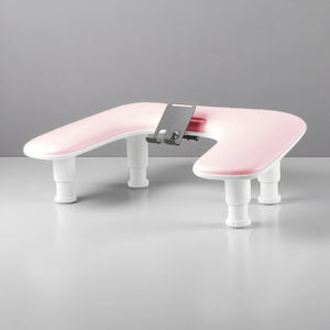 Poggiabraccio Ergonomico <span class=keywords><strong>U2</strong></span> Personalizzabile in Morbida Pelle Antimacchia con Supporto per Manicure - Product Image 1