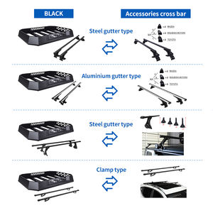 Vendita calda su misura universale Offroad Suv Van acciaio 4x4 pick-up barra trasversale portabagagli portabagagli <span class=keywords><strong>portapacchi</strong></span> - Product Image 5