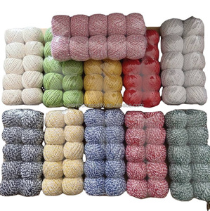 OKAY Vente en gros de ficelle en coton rayée de 1,5 mm et 2 mm sur <span class=keywords><strong>bobine</strong></span> pour emballage cadeau, pâtisserie, artisanat et décoration de fêtes - Product Image 1