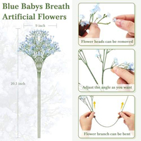 Luxuriöse künstliche Babyatemblumen, künstliche Blumen, Heimdekoration, Hochzeits- und Gartendekoration
