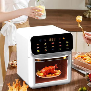 Grande friteuse à air intelligente moderne de 10 L, double couche, écran tactile, chauffage rapide, économie d'énergie, utilisation domestique et commerciale, frites électriques - Product Image 5