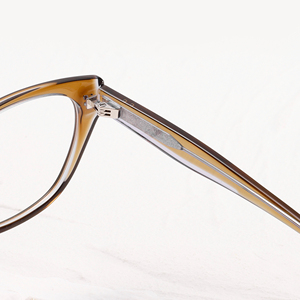 Gafas con montura completa tipo ojo de gato, color marrón sólido, anti-UV, unisex, para adultos, monturas para corrección de la visión, JMM85RX - Product Image 4