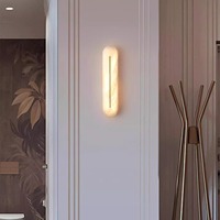 Lampes murales en marbre naturel de style moderne conçues par des designers, source de lumière LED, lumière blanche chaude à intensité variable pour salon, chambre à coucher, maison
