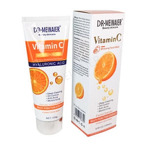<span class=keywords><strong>Detergente</strong></span> <span class=keywords><strong>Viso</strong></span> Schiumogeno Vegano alla Vitamina C Anti-Acne, Crema Sbiancante e Illuminante con Base di Sapone Naturale Idratante - Product Image 1