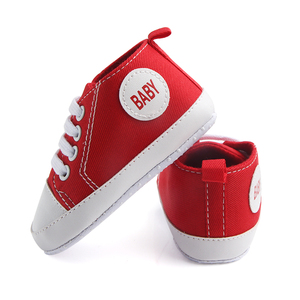 <span class=keywords><strong>Scarpe</strong></span> in tela casual antiscivolo con soletta morbida per neonati e bambini, design leggero stampato con lacci, molto vendute. - Product Image 3