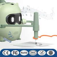 Robot de Dessin IA Éducatif pour Enfants avec Cartes Personnalisables et Stylos, 100 Cartes de Peinture, Interaction Musicale Intelligente, en Plastique, à partir de 7 Ans