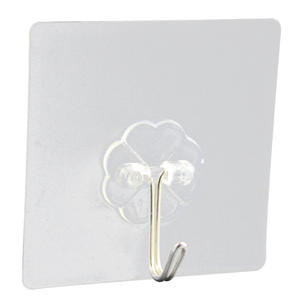 Strong <b>Suction</b> <b>Cup</b> No-Drill Wall <b>Hooks</b> Heavy-Duty Metal Single Tier for Kitchen Bathroom Office Wall-Mounted - Product Image 4