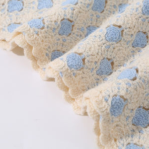 Gilet maglione lavorato a maglia senza maniche con bottone all'uncinetto gilet lavorato a maglia Cardigan pastello all'uncinetto - Product Image 4