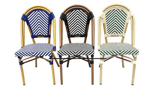 Moderner Outdoor Wasserdichter Aluminium <span class=keywords><strong>Joelle</strong></span> Bistrostuhl für Hochzeit, Zuhause, Bar, Gastronomie und Hotelgebrauch - Product Image 3