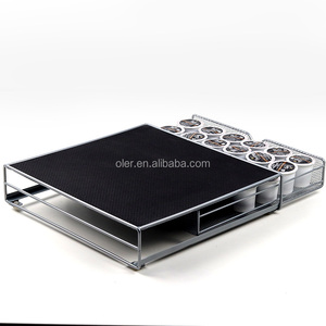 Gran oferta, soporte para cajón de cápsulas de <span class=keywords><strong>café</strong></span>, cápsulas de Metal de hierro, caja de almacenamiento para cápsulas de <span class=keywords><strong>café</strong></span> en polvo negro/blanco - Product Image 4
