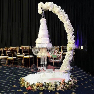 2023 migliore vendita torta Swing con cristallo e supporto in metallo per decorazione torta bomboniera - Product Image 2