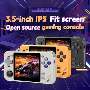 <span class=keywords><strong>Console</strong></span> de jeu portable rétro RGB10X Clamshell, écran de 3,5 pouces, système Linux, WiFi intégré, 10000 jeux classiques, lecteur portable - Product Image 4