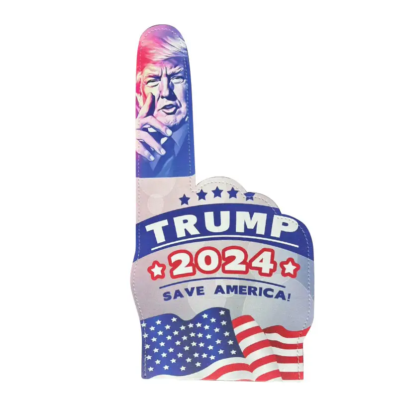 Verkiezing Amerikaanse Vlag President 2024 Amerika Groot Maken Eva Foam Vinger Juichende Handschoenen