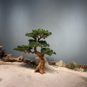 Gran jardín interior artificial Podocarpus bonsái árboles adornos de jardín simulación Pino árbol de pino artificial - Product Image 5