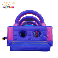 WINSUN Nouveau parcours d'obstacles gonflable commercial, parcours d'obstacles intérieur, équipement de parcours d'obstacles gonflable personnalisé, jeu de course de parcours d'obstacles