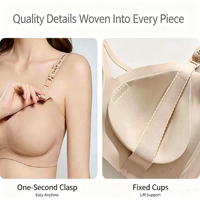 Soutien-gorge d'allaitement personnalisé en modal respirant, sans armatures, à fermeture avant à boutons-pression, avec bordure en dentelle, haut fin et bas épais, idéal pour l'allaitement et le sommeil