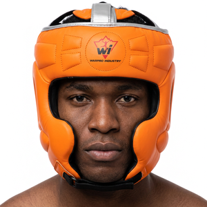 WARPRO INDUSTRY MMA ที่ครอบฟันสำหรับชกมวย ทำจากหนัง ปรับได้ ทนทาน พร้อมที่ครอบแก้ม คาง และหู (รุ่น WI-BMG-02) - Product Image 2